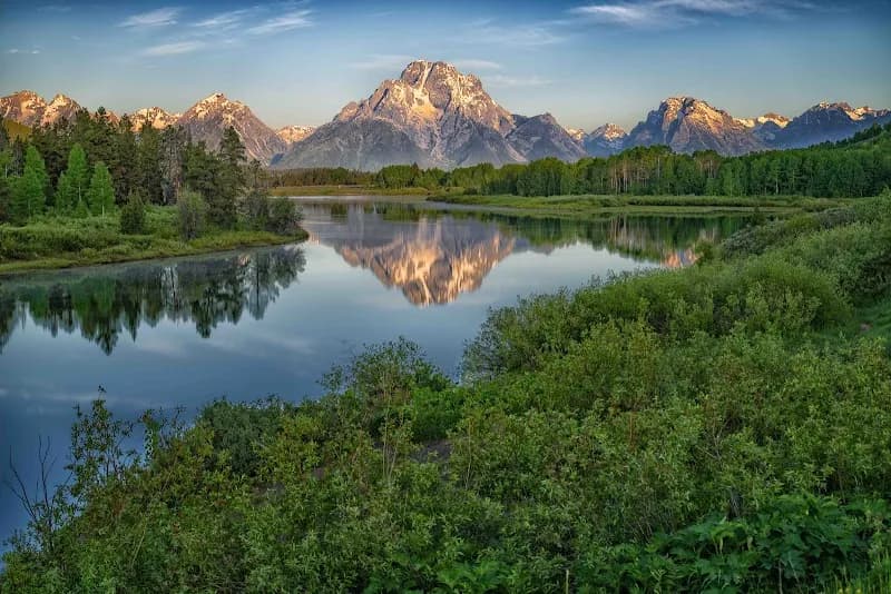 Oxbow Bend scenic spot in Jackson, WY