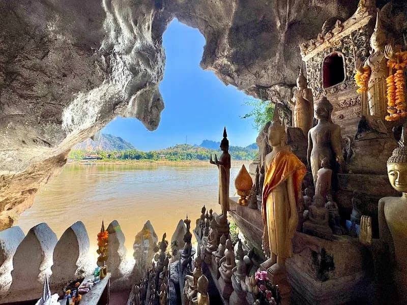 View of Pak Ouv Caves in Luang Prabang, LP
