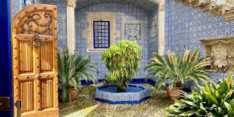 View of Palau de Maricel in Sitges, CT