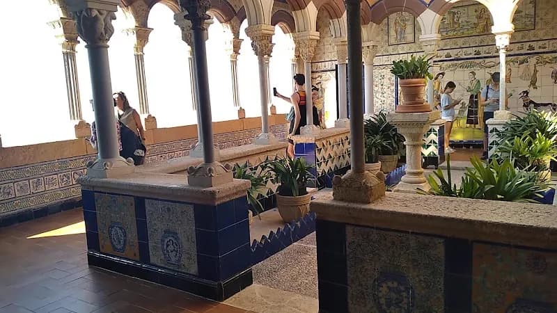 View of Palau de Maricel in Sitges, CT