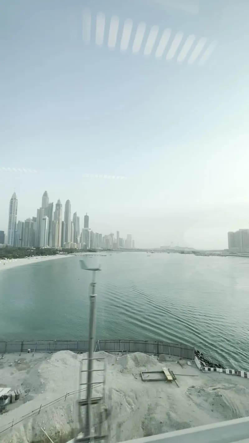 View of Palm Jumeirah Monorail in Palm Jumeirah, Dubai