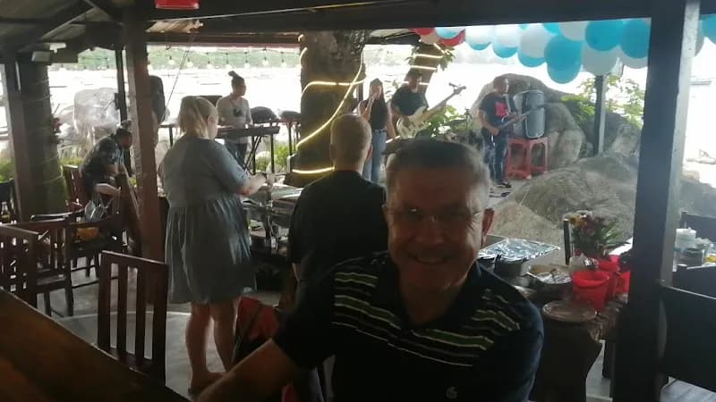 View of Paradise Beach Restaurant in Nai Harn, Phuket