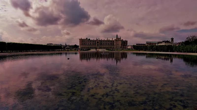 View of Parc de Léchelle in Saint-Germain-en-Laye, IDF