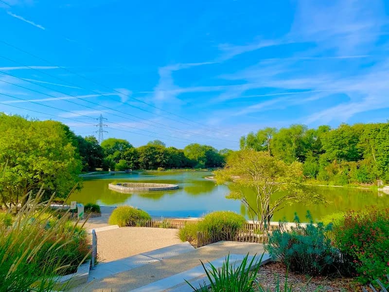 View of Parc des Chanteraines in Nanterre, IDF