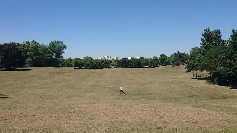 View of Parc des Loges in Evry, IDF
