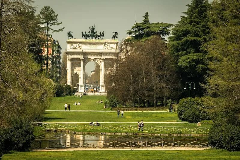 Parco Sempione park in Milan, LM