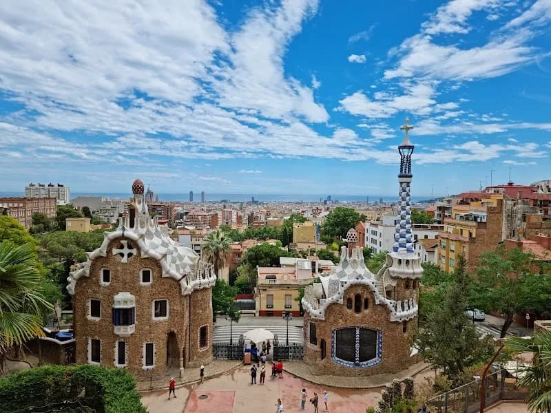 View of Park Güell in Barcelona, CT