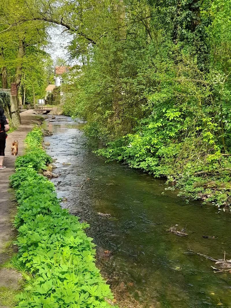 View of Park Tiché údolí in Roztoky, CZ