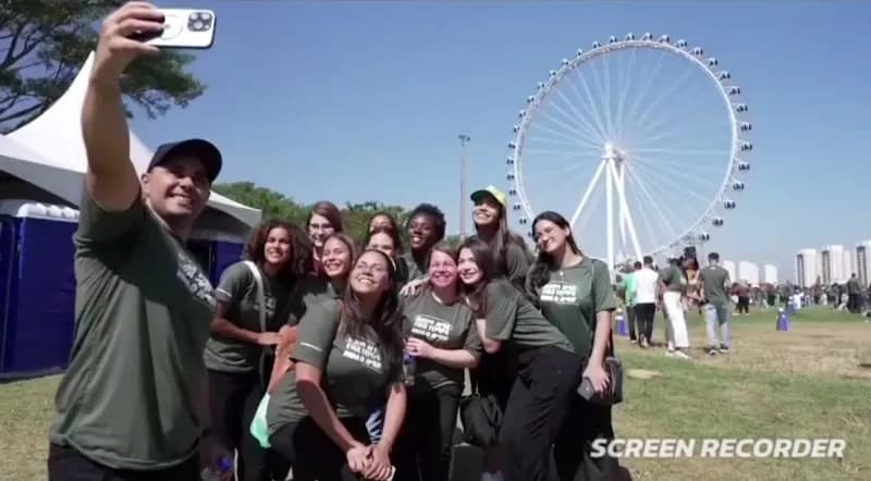 View of Parque Villa-Lobos in Sao Paulo, SP