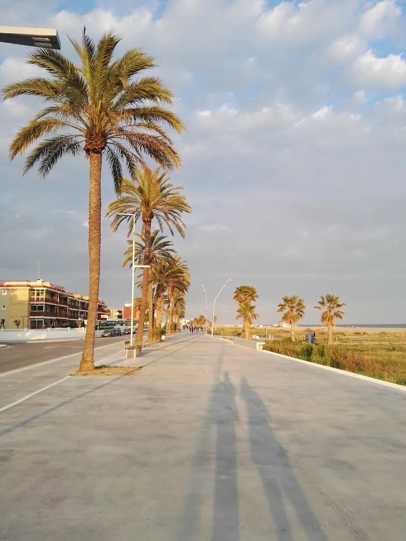 View of Passeig Marítim in Sitges, CT