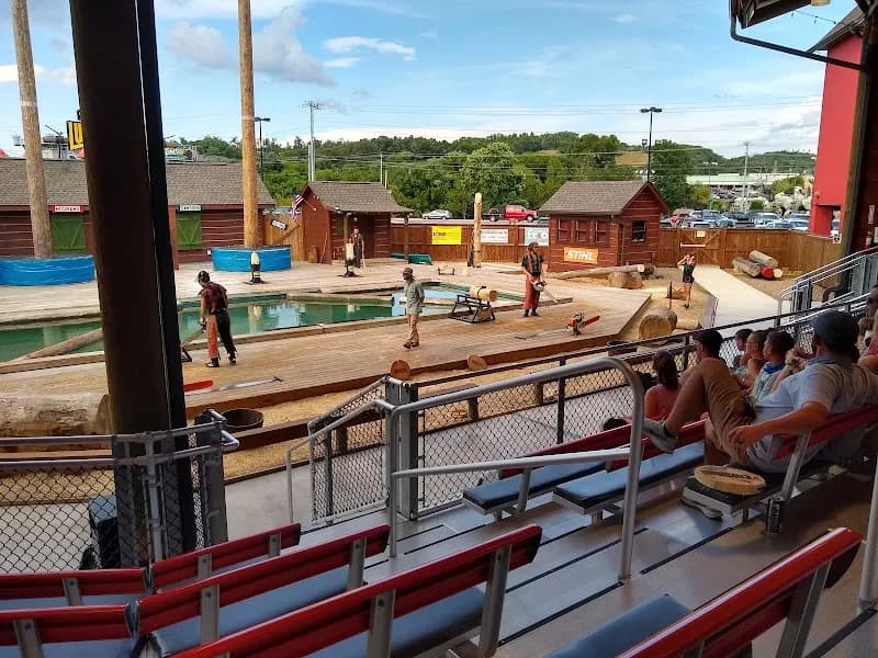 View of Paula Deen's Lumberjack Feud Supper Show in Pigeon Forge, TN