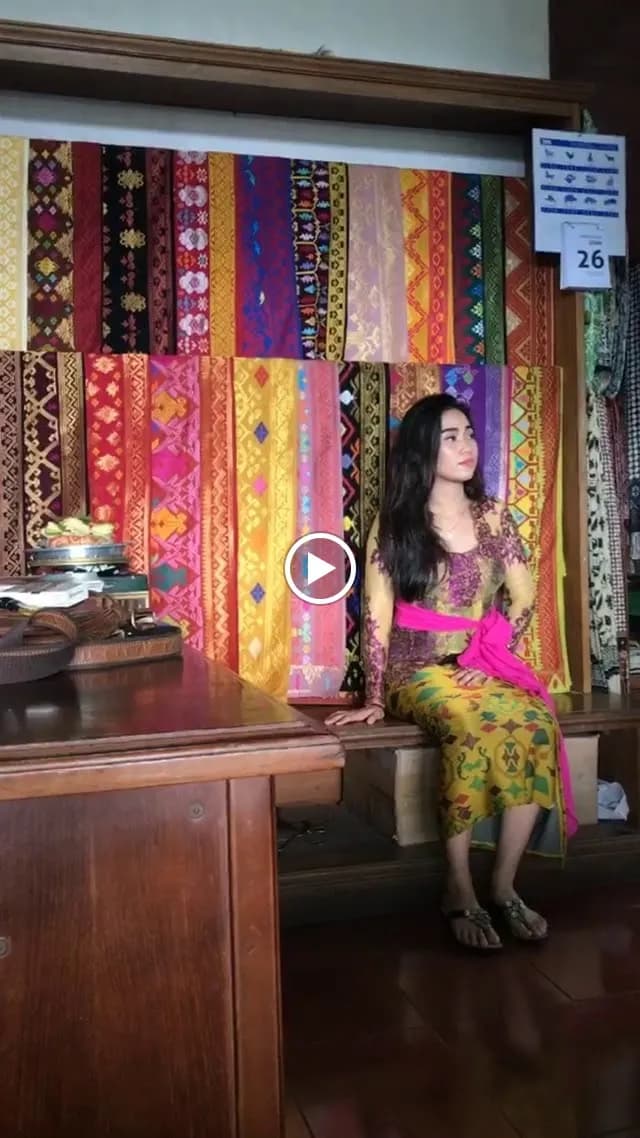 View of Pelangi Traditional Weaving Sidemen in Bangli, Bali