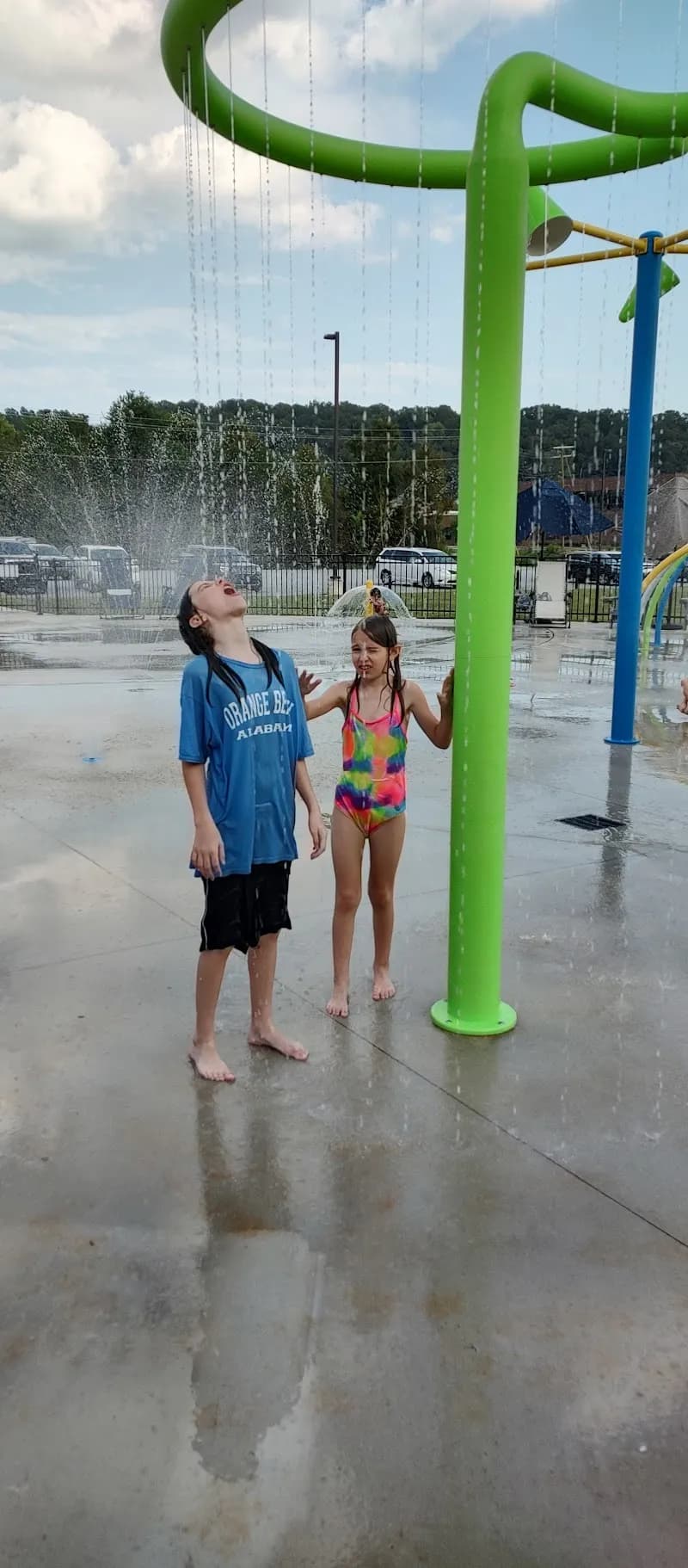 View of Pelham Splash Pad in Pelham, AL