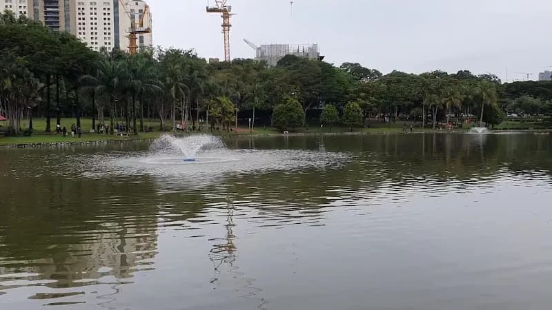View of Permaisuri Lake Garden in Cheras, KL