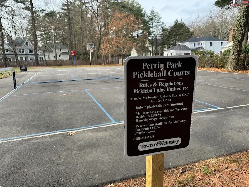 View of Perrin Park in Wellesley, MA