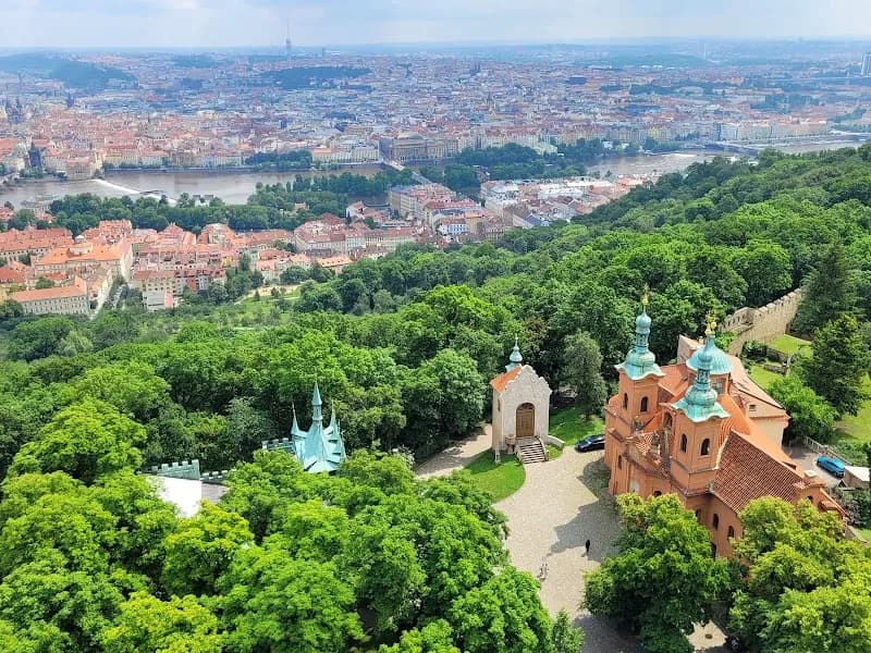 View of Petrin Hill in Brandýs nad Labem, CZ