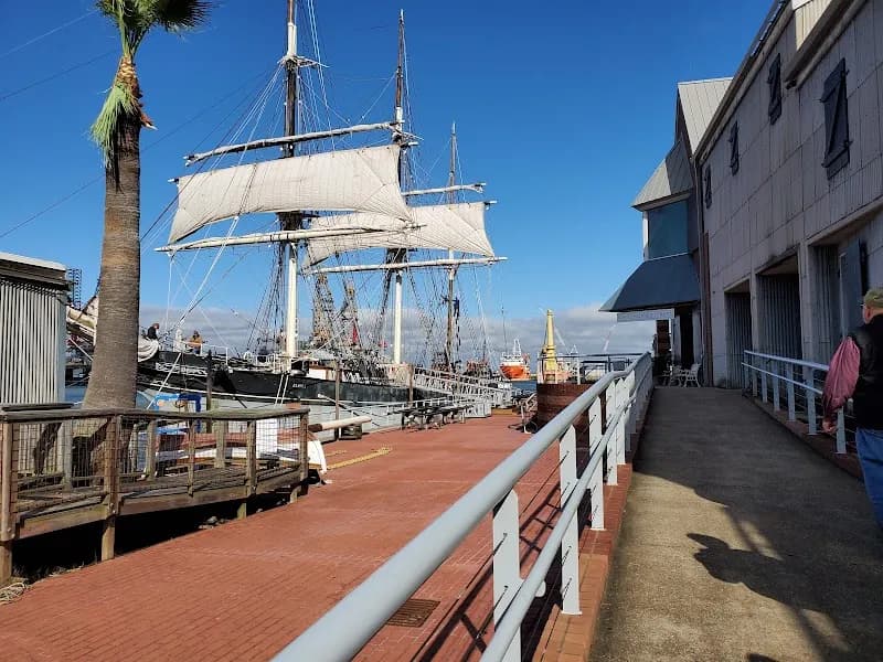View of Pier 21 in Galveston, TX
