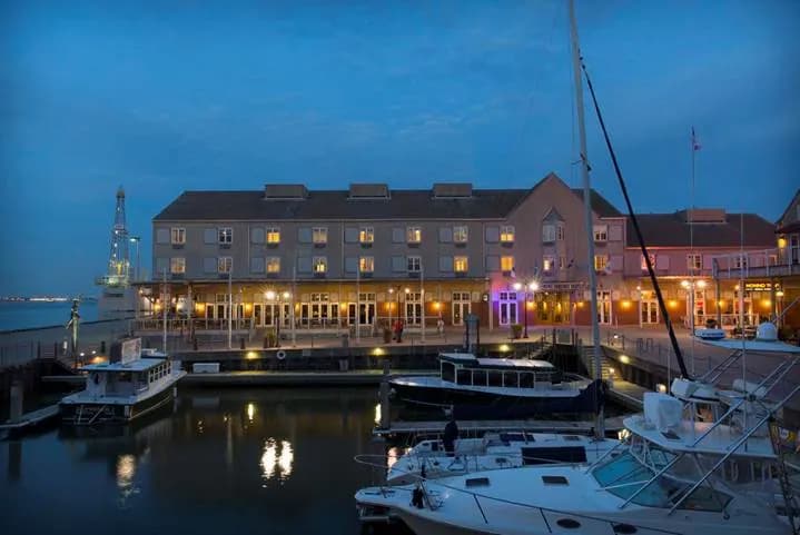 View of Pier 21 in Galveston, TX