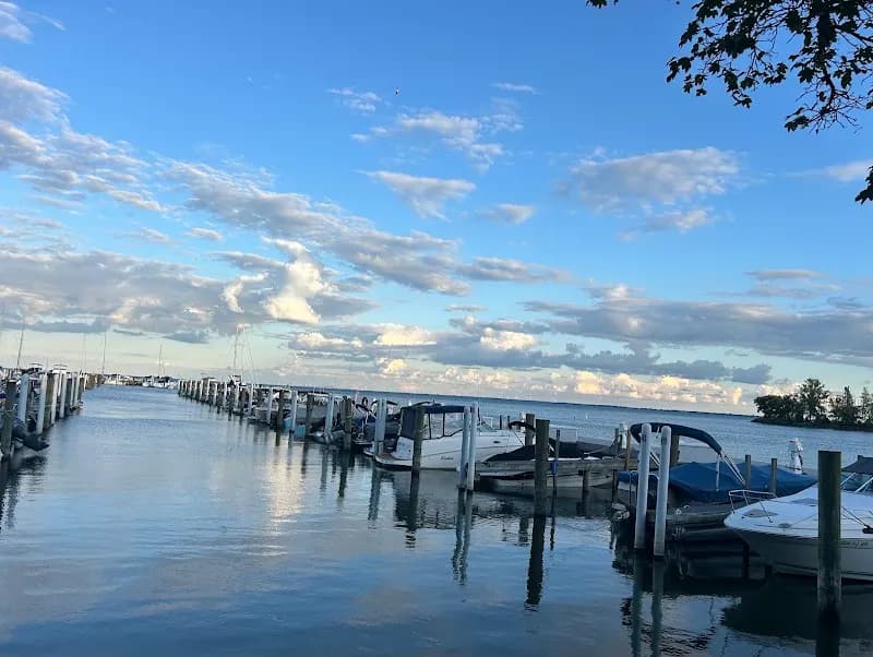 View of Pier Park in Grosse Pointe, MI