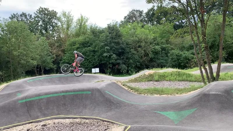 View of Pilisvörösvár Pumptrack Pálya in Pilisvörösvár, Budapest