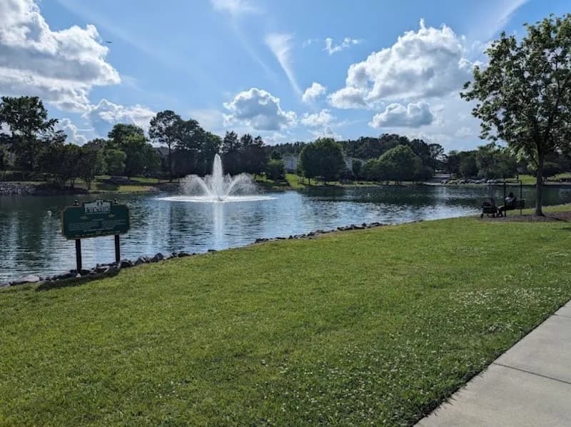 View of Pineville Lake Park in Pineville, NC
