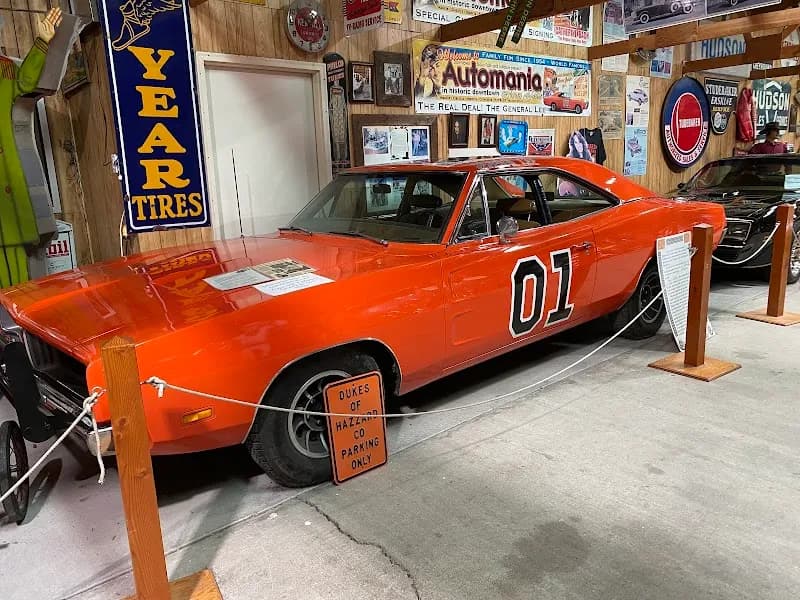 View of Pioneer Auto Museum in Omaha, NE