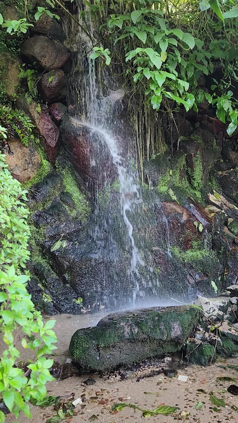 View of Pisoes Waterfall in Estoril, Cascais