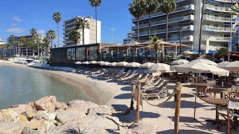 View of Plage de Juan les Pins in Juan-les-Pins, PACA