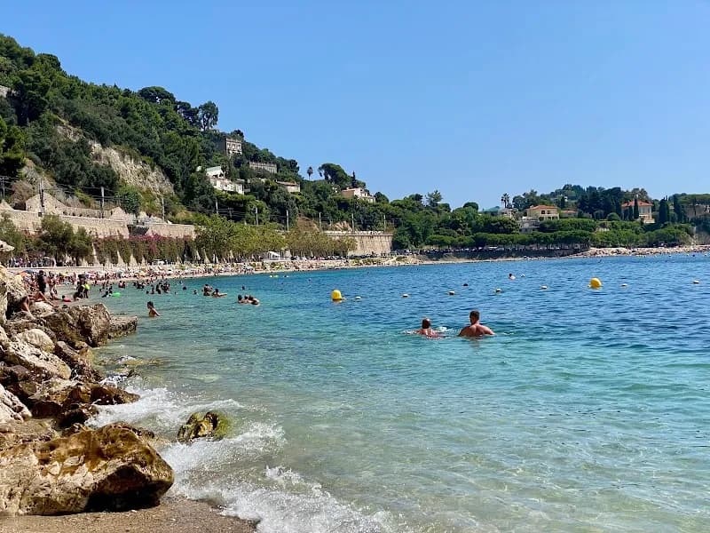 View of Plage des Marinieres in Villefranche-sur-Mer, PACA