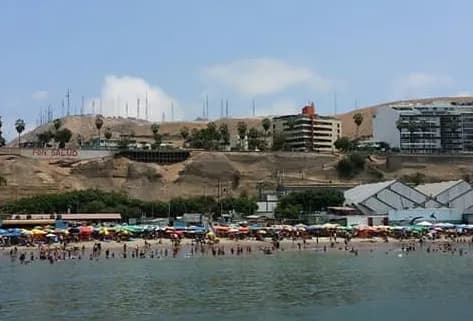 View of Playa Agua Dulce in Lima, LIM