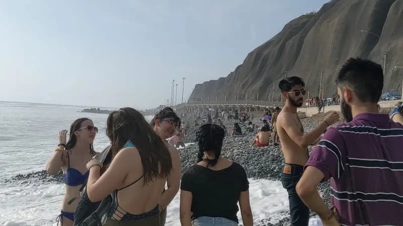 View of Playa Makaha in Miraflores, Lima