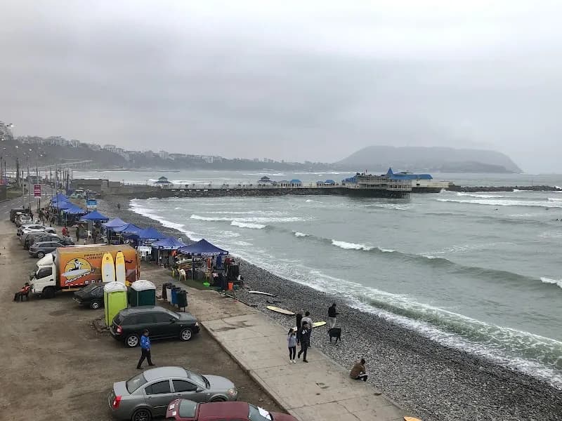 View of Playa Makaha in Miraflores, Lima