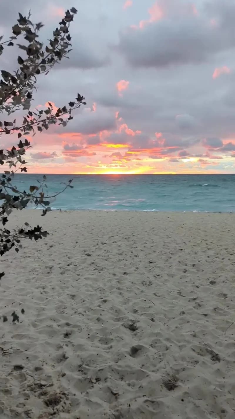 View of Point Betsie Lighthouse Beach in Frankfort, MI