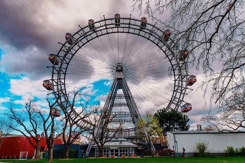 Prater amusement park in Vienna, W