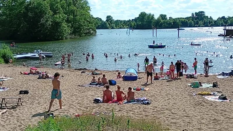View of Proboštská jezera in Brandýs nad Labem, CZ