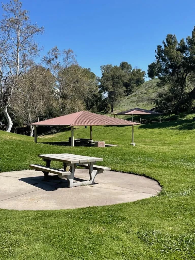 View of Puddingstone Lake/ Reservoir - East Shore in City of Industry, CA