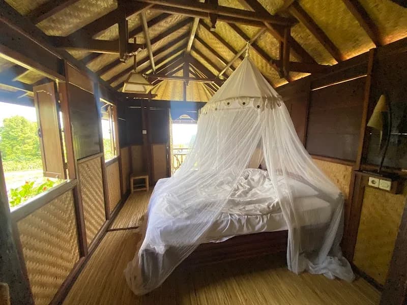 View of Puri Lumbung Cottages Restaurant in Jatiluwih, Bali