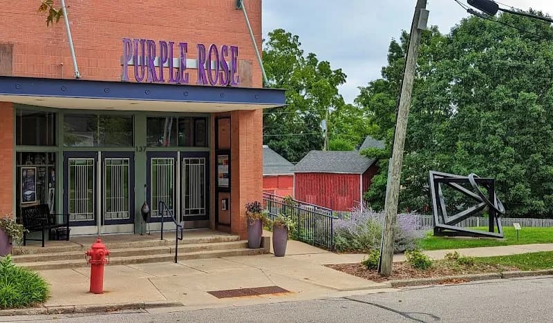 View of Purple Rose Theatre Company in Brooklyn, MI