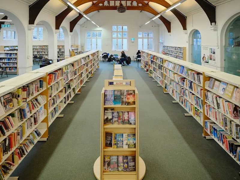 View of Putney Public Library in Putney, London