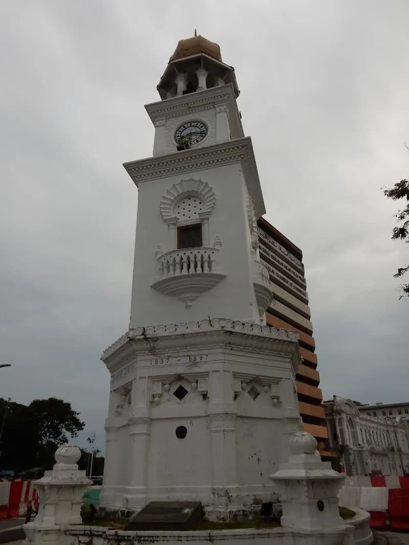 View of Queen Victoria Memorial Clock Tower in Penang Hill (Bukit Penang), Penang
