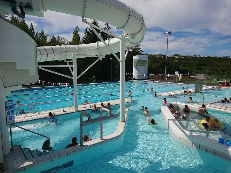 View of Árbæjarlaug in Árbær, CR