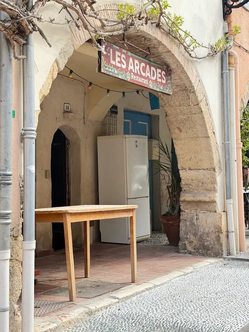 View of Restaurant des Arcades in Biot, PACA