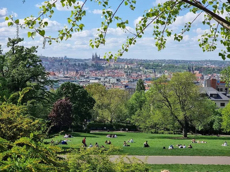Riegrovy Sady park in Vinohrady, CZ