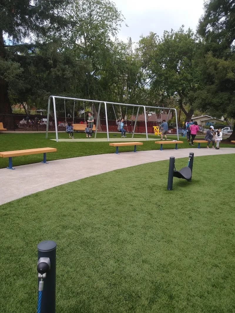 View of Rinconada Cultural Park in Palo Alto, CA