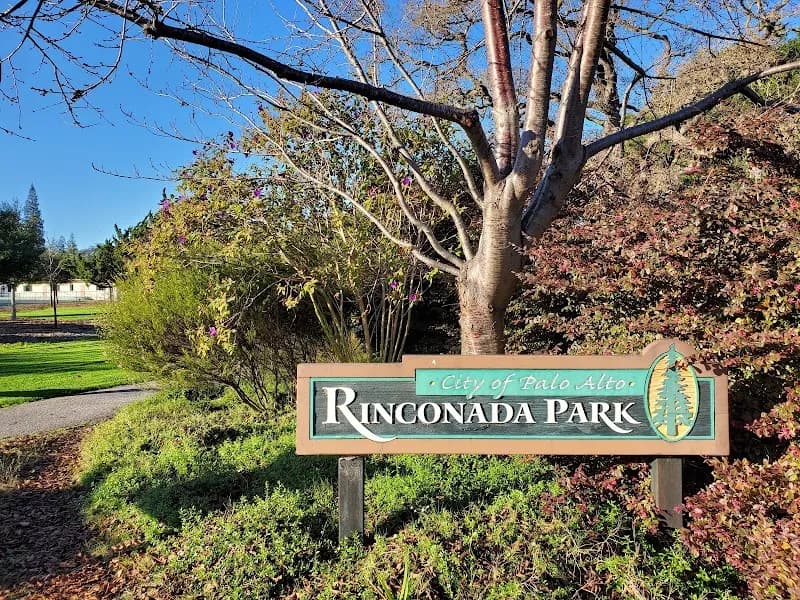 View of Rinconada Cultural Park in Palo Alto, CA