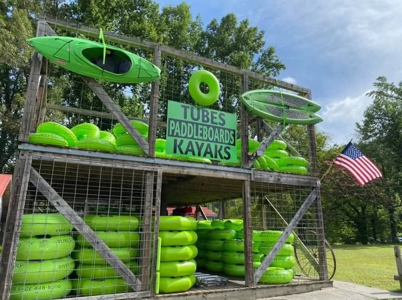 View of River Rage Tubing in Townsend, TN