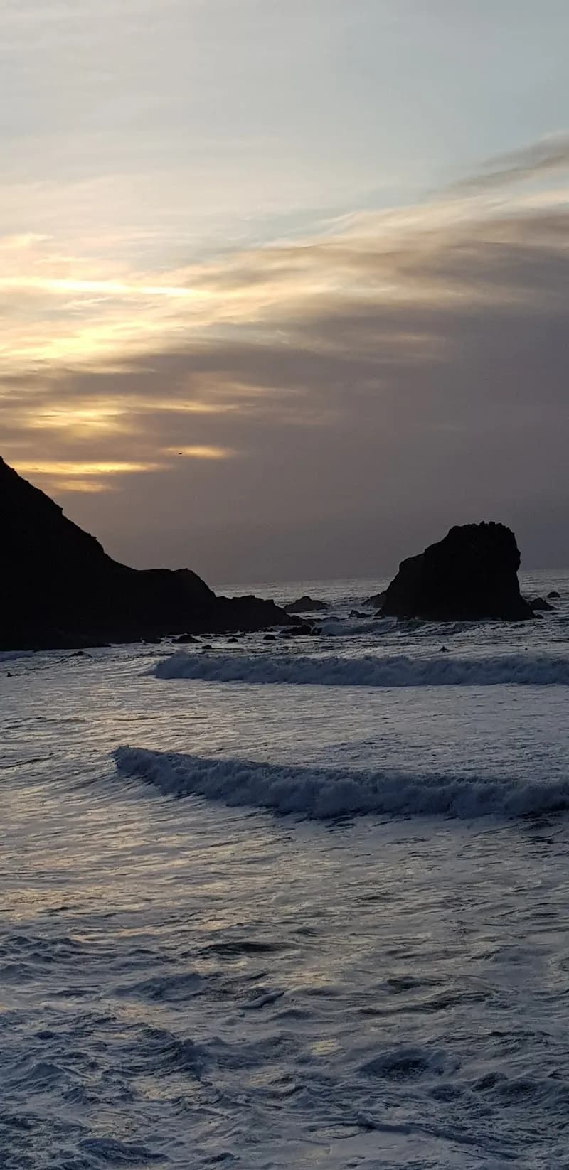 View of Rockaway Beach in Pacifica, CA