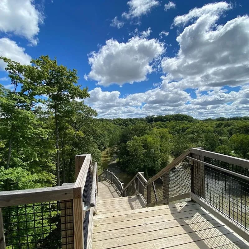 View of Rocky River Reservation in North Olmsted, OH