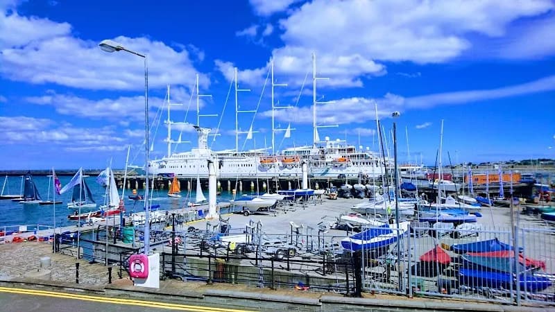 Royal St George Yacht Club marina in Dun Laoghaire, D