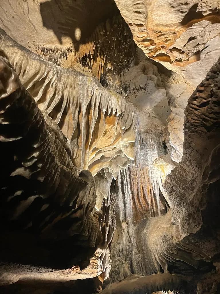 View of Ruby Falls in Chattanooga, TN